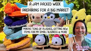 Join me as I prepare for a popular market! 🛍️ A busy week of plushie prep, shop updates, & more