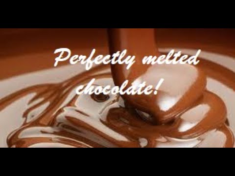 How to melt chocolate for dipping!