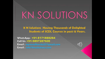 SCDL Assignments & Solved Papers : SCDL Exams : KN Solutions