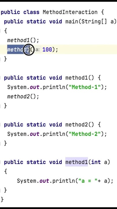 METHOD CALLING IN JAVA - YouTube
