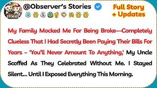 My Family Mocked Me For Being Broke—Completely Clueless That I Had Secretly...//Reddit Stories