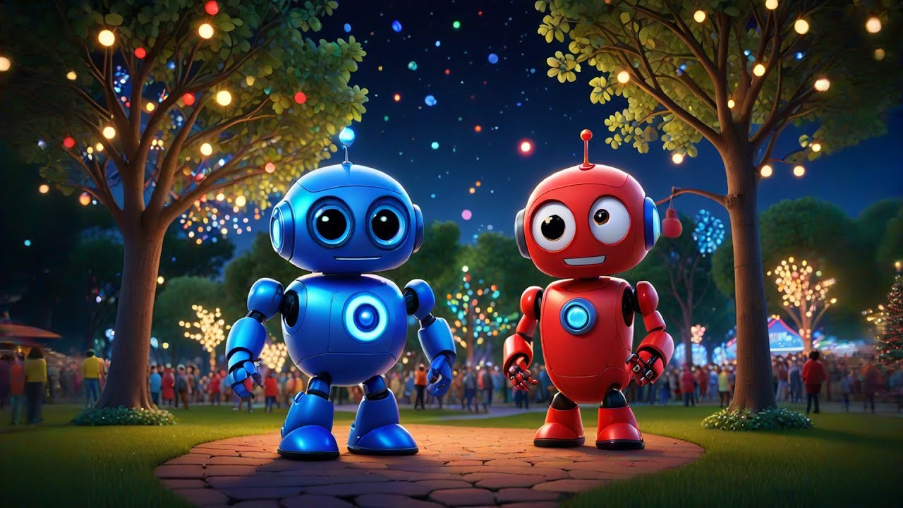 Four Little Robots Beep and Boop | Counting & Robot Song | Nursery Rhymes and Preschool Learning