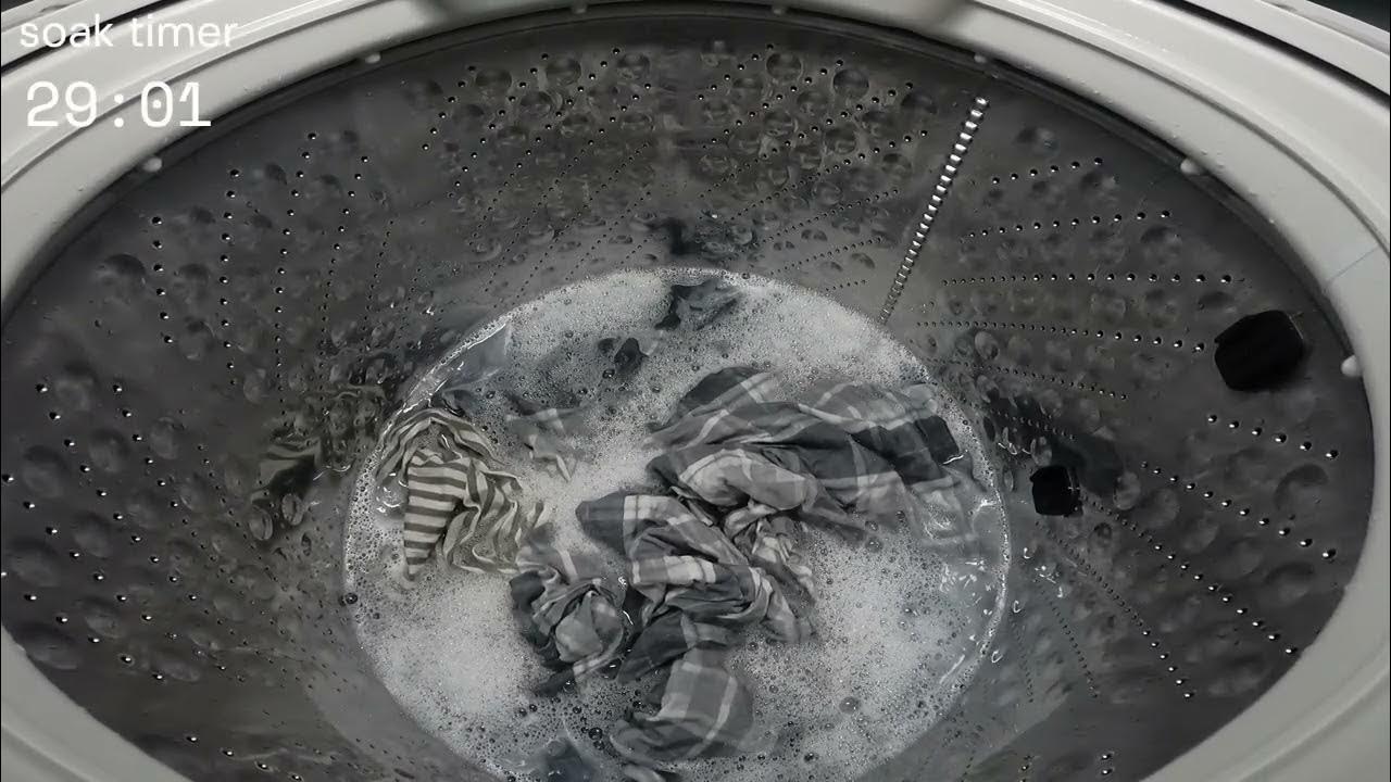 LG WT5480CW Oxi Sanitize Cycle YouTube