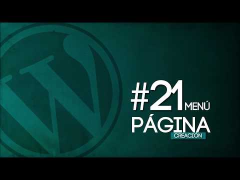 Miniatura: 21 Crear menú en WordPress