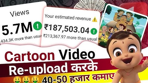 Re-Upload Cartoon On YouTube | Earn $3,000/Mo Copy Paste Cartoon on YouTube | Unique Strategy 2023.