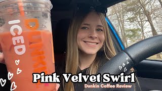 Dunkin's Pink Velvet Swirl Iced Coffee Review