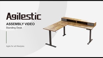 Agilestic L Shaped Standing Desk with Drawers Installation instruction