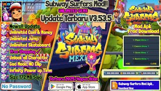 Subway Surfers Update V3.53.5 Mod Menu Apk Free Shopping, Unlimited Jump, God Mode By POISON Modz