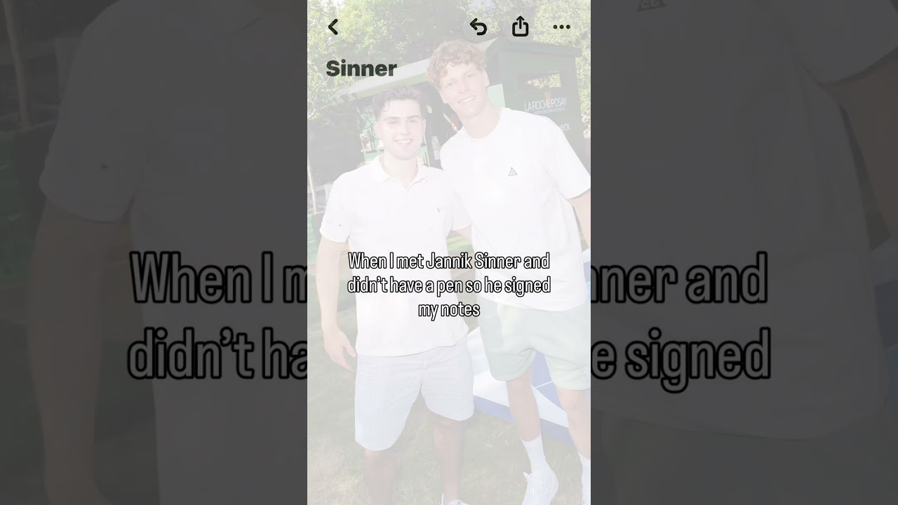 I Met Jannik Sinner 🤯