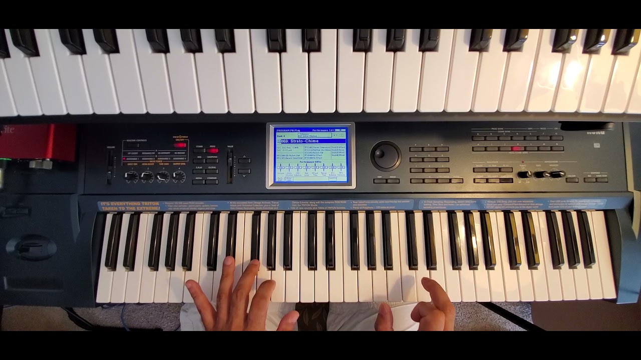 REBEL YELL KEYBOARD TUTORIAL (Including Guitar Intro) #billyidol #rebelyell #tritonextreme