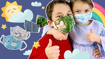 No Fog On Glasses 2 IN 1 , 3d Face Mask For KIDS - NEW DESIGN 🔥🔥🔥 - With Filt