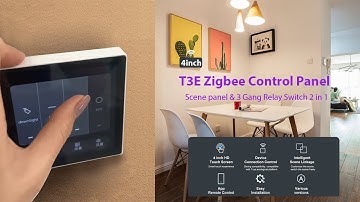 Tuya smart home assistant Zigbee control panel T3E with dimming
