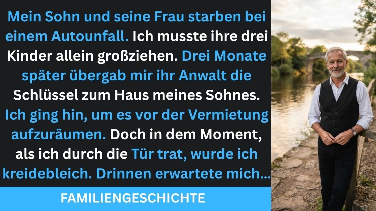 Nachdem mein Sohn starb, zog ich mit 3 Enkeln in sein Haus – doch dann entdeckte ich etwas…