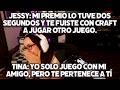 JESSY LE RECLAMA A TINA POR IRSE CON CRAFT A JUGAR OTRO JUEGO