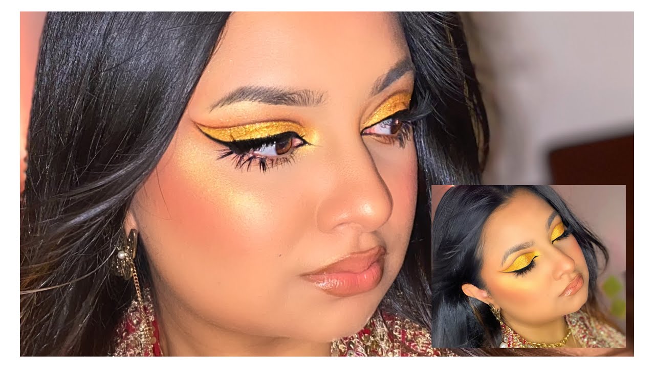 Kylie 24k Gold Makeup Tutorial | Golden Cut-crease Tutorial