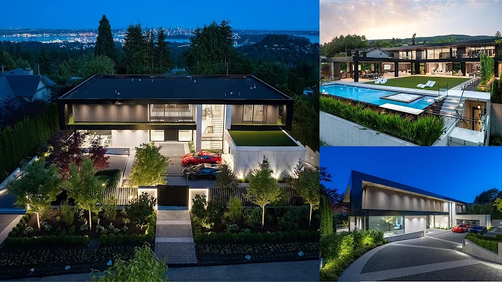 Inside a $14M Modern Mansion with Collector's garage located in West Vancouver
