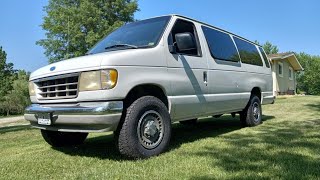 Ford E350  Installing Front Coils Spring Lift Spacers On The Econoline Camper Van