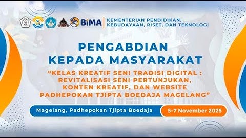 Program PKM DRTPM 2025 | Revitalisasi Seni Tradisi Padepokan Seni Tjipta Boedaja