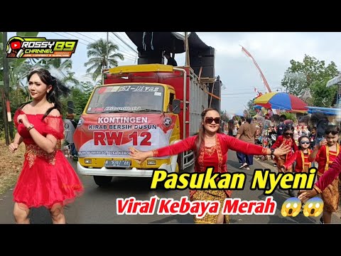 Pasukan Mening Kebaya Merah Karnaval Bersih Dusun Bumirejo Kebobang 2023
