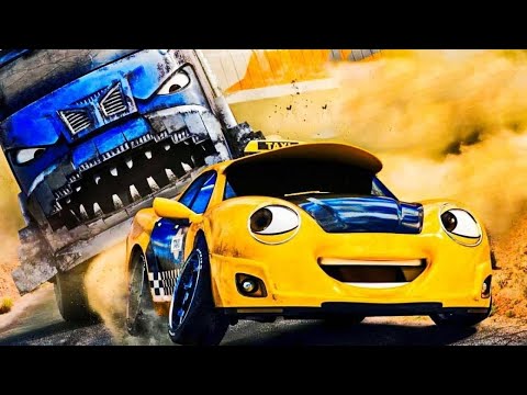 Мультфильм про гонки на машинах