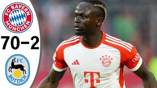 Bayern Munich vs Rottach Egern 70-2 - All Goals \& Highlights (Last 3 Matches)