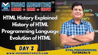HTML History Explained | History of HTML Programming Language | Evolution of HTML