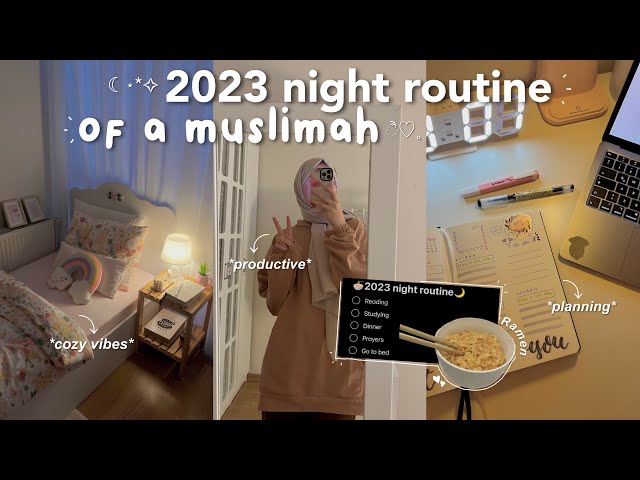 2023 NIGHT ROUTINE🍜 | productive, cozy and peaceful🤍 class=