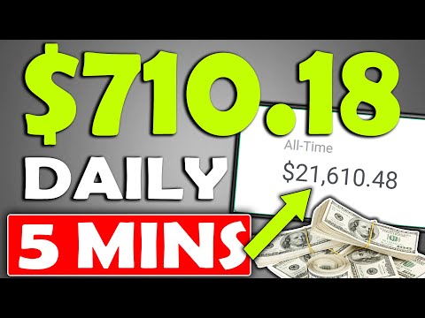 Earn $710 Daily In Passive Income That Takes 5 Minutes (Make Money Online)