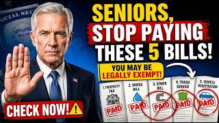 Seniors, Stop Paying These 5 Bills! (You May Be Legally Exempt)