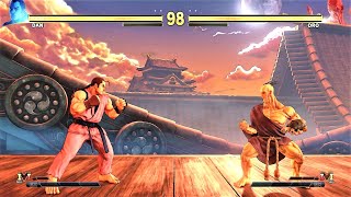 Dan Hibiki vs Oro (Hardest AI) - Street Fighter V