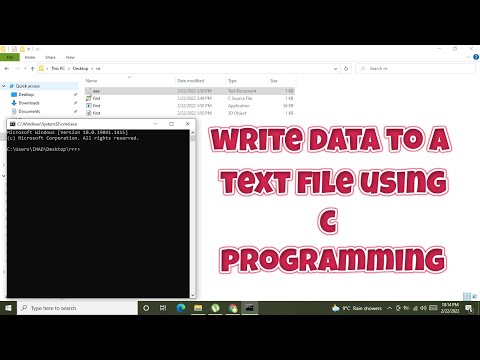 how to write data to a text file using c programming language