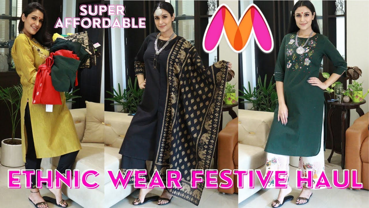 SUPER AFFORDABLE MYNTRA FESTIVE WEAR TRY-ON HAUL | KURTI SETS & SUITS | Chetali Chadha