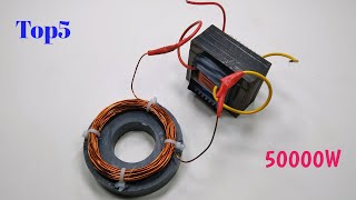 Top5 Get Free Electricity Energy Generator With 240V 50KW Electric System Wire Using AC fan Motor