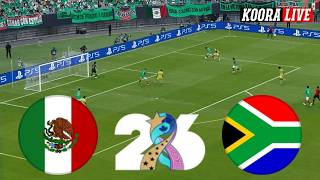 بث مباشر مباراة جنوب أفريقيا ضد المكسيك اليوم | كأس العالم 2026 | PES Gameplay