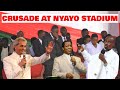 LIVE:PRESIDENT RUTO JOIN RACHEL RUTO ,PASTOR BENNY HINN AND PASTOR NGA`NG`A AT CRUSADE NYAYO STADIUM image