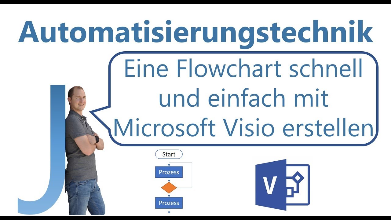 Eine Flowchart Schnell Und Einfach Mit Microsoft Visio Erstellen Youtube