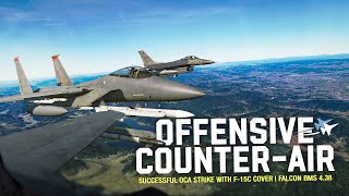 What Happens When F-16s & F-15s Team Up? | Falcon BMS 4.38 OCA Strike screenshot 4