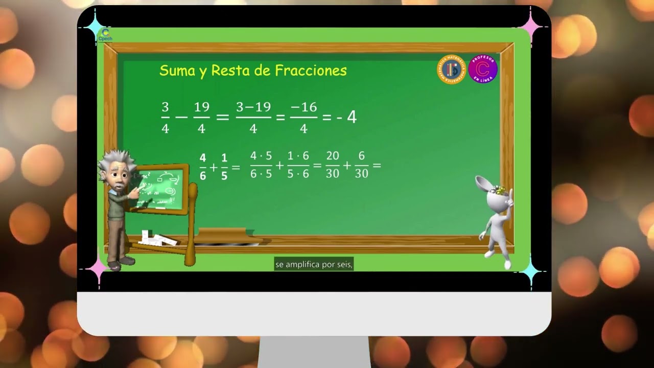 Suma y resta de fracciones - YouTube