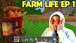 Minecraft Farm Life Episode 1 STRAWBERRIES!! (Walkthrough/ Let's Play) Free Map DLC screenshot 1