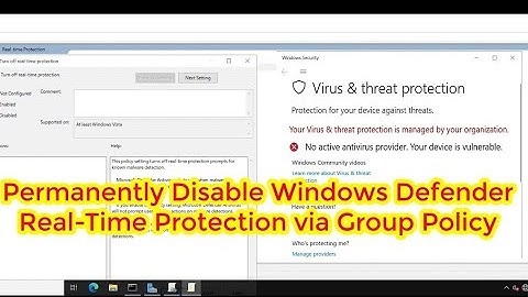 How to Permanently Disable Windows Defender Real-Time Protection for All Clients via Group Policy