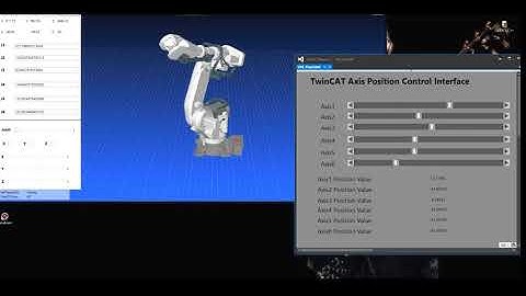 TwinCAT3 6 Axis Robotic Arm 3D Simulation C# WPF