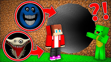 JJ and Mikey HIDE From HUNGRY SNAKE and HUNGRY WORM PHASE 2 Minecraft MaizenAM03