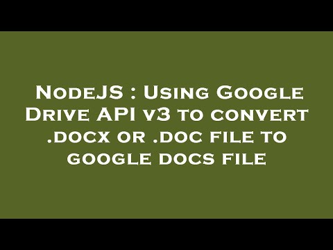 NodeJS : Using