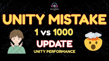 1 update versus 1000 updates: Unity-ontwikkelaars moeten dit weten! #madewithunity #unityinterview