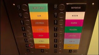 Otis Traction Elevators Lake Wells Parking Garage in Chicago IL
