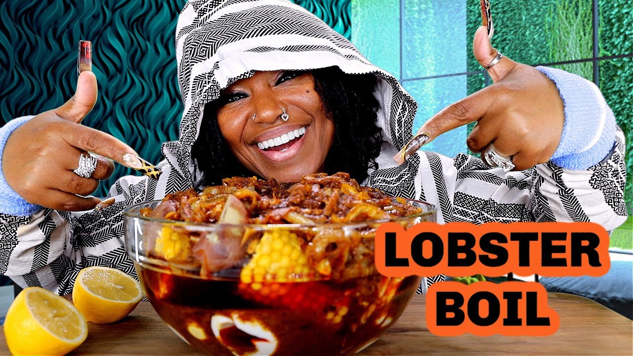 Lobster Boil Drenched in sauce