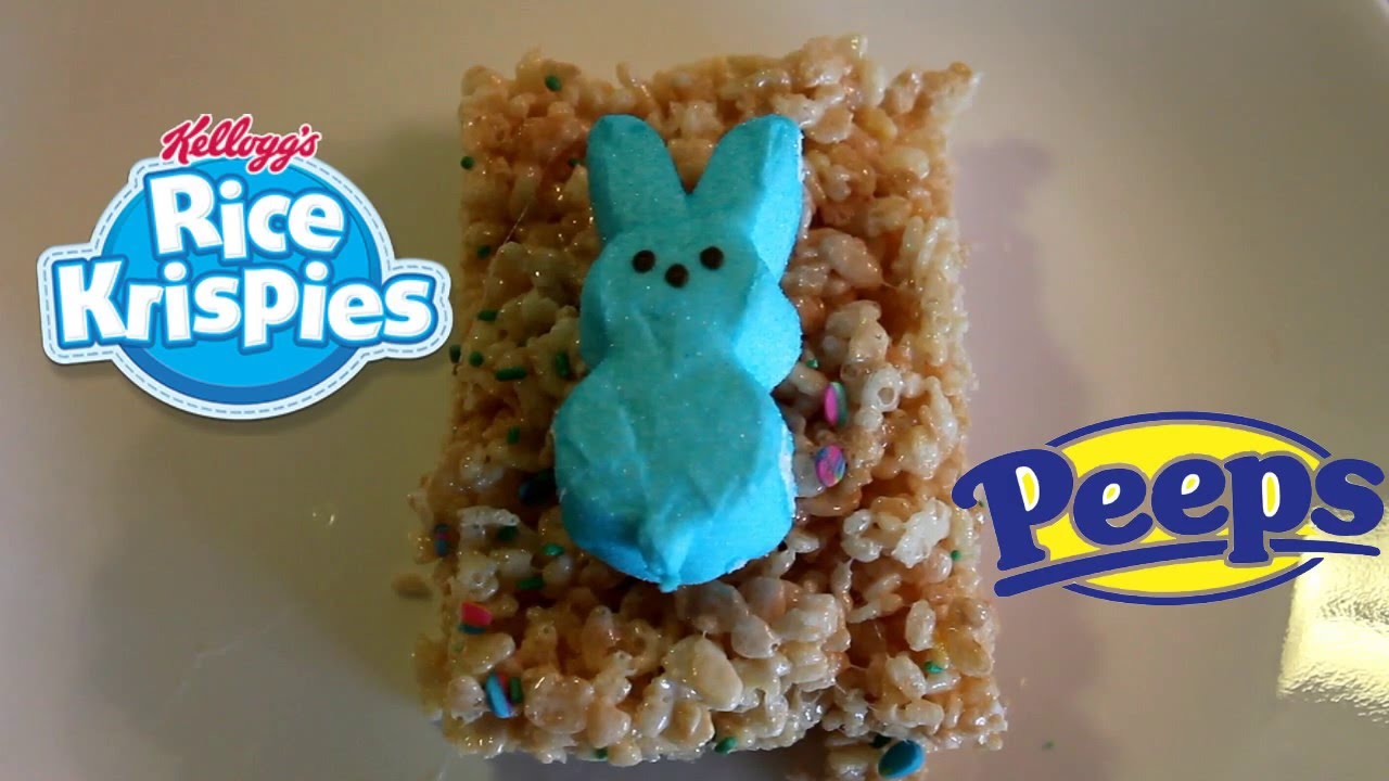 DIY EASTER Dessert - Peep Rice Krispy Treats