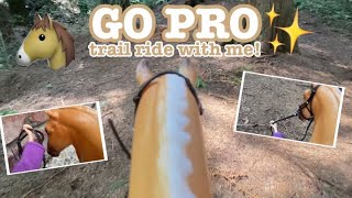 GO PRO: Tack Up and Trail Ride w/ Me! BREYER HORSE EDITION