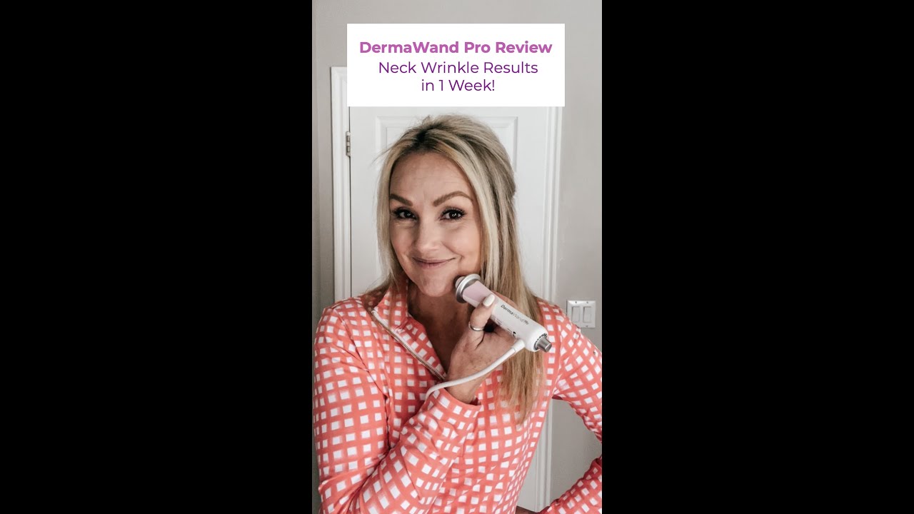 DermaWand Pro Review Neck Wrinkle Results in 1 Week! YouTube