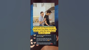Romantis nya Maxime Bouttier masak buat Luna Maya.kocaknya netizen:"Jatah Mie tahun depan abis dong"